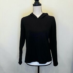 Z by Zella Black Crisscross Open Back Hoodie